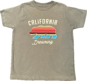 ADKTD-California Bear Tee Shirt- Olive