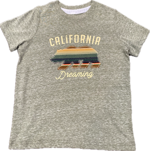 ADKTD-California Bear Tee Shirt- Heather Olive