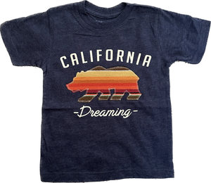 ADKTD-California Bear Tee Shirt-Navy Heather