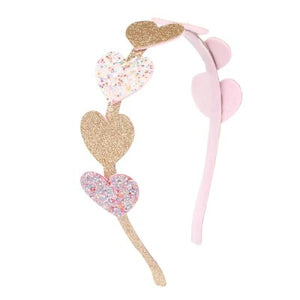 Stardust and Glitter-Glitter Heart Headband