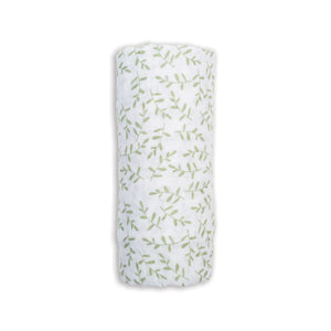 Lulujo - Cotton Muslin Swaddle-Greenery