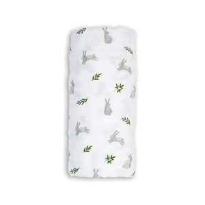 Lulujo - Cotton Muslin Swaddle-Bunny