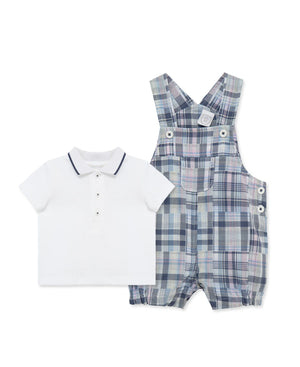 Little Me-Check Shortall Set