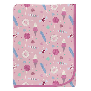 Kickee Pants-Print Swaddling Blanket-Cake Pop Candy Dreams