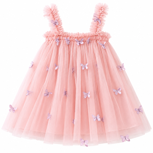 Stardust and Glitter-Butterfly Garden Tool Dress-Pink