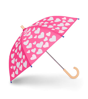 Hatley - White Hearts Colour Changing Umbrella