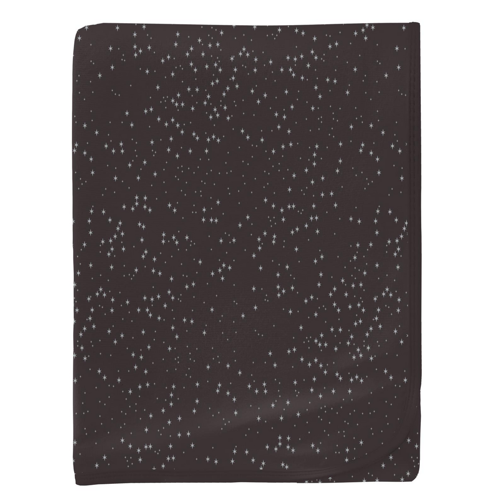 Kickee Pants-Print Swaddling Blanket-Midnight Foil
