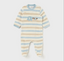 Mayoral-Velour Onesie-Polar Blue Stripe