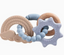 Three Hearts-Catalina Rattle Teether-Baby Blue