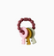Three Hearts-Key Rattle Teether-Mauve