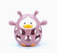 Three Hearts-Silicone 3D Funny Duck Teether-Mauve