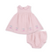 Angel Dear -Petal Collar Dress Set-Solid Muslin Cherry