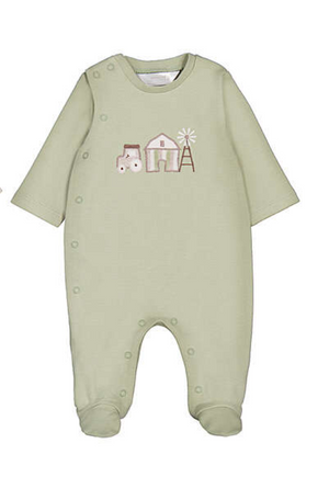 Mayoral-Bodysuit-Green Tractor