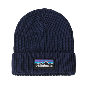 Patagonia -Kids' Logo Beanie-P-6 Logo:New Navy
