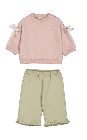 Mayoral-Pant Set-Heather Nude