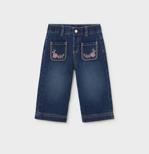 Mayoral-Denim Pants With Pockets-Dark