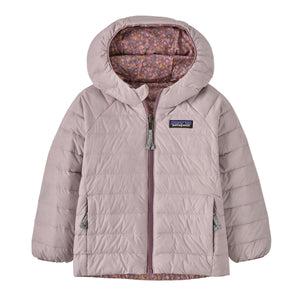 Patagonia - Baby Reversible Down Sweater Hoody-Little Isla: Stormy Mauve