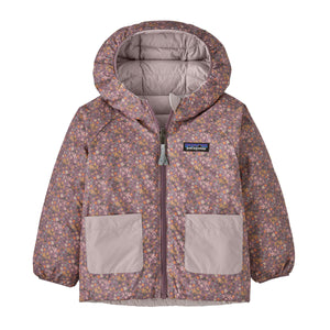 Patagonia - Baby Reversible Down Sweater Hoody-Little Isla: Stormy Mauve