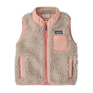 Patagonia - Baby Retro-X® Fleece Vest-Natural w/Sunlit Pink