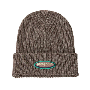 Patagonia -Kids' Logo Beanie-95' Oval Logo:Den Brown