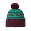 Patagonia -Kids' Powder Town Beanie-Park Stripe:Solo Teal