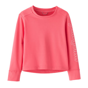 Patagonia - Baby Long-Sleeved Capilene Silkweight UPF T-Shirt-Fitz Script:Afternoon Pink