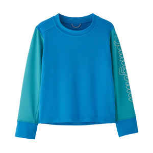 Patagonia - Baby Long-Sleeved Capilene Silkweight UPF T-Shirt-Fitz Script:Vessel Blue