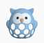 Three Hearts-Silicone 3D Owl Teether Silicone-Blue