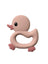 Three Hearts-Duck Teether-Misty Rose