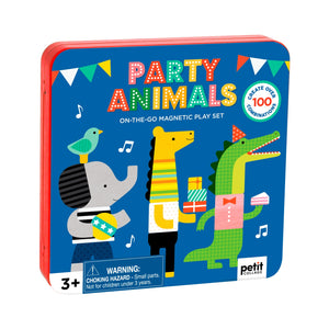 Chronicle Books-Party Animals On-The-Go Magnetic Play Set