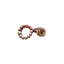 Three Hearts-Hudson Teething Rattle-Silver Pink