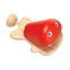 Plan Toys-Fish Castanet - Red