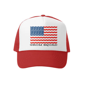 Grom Squad -American Catch-Red/White