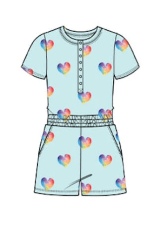 Chaser-Rainbow Hearts Romper