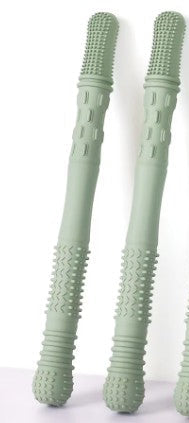 Three Hearts-Neuvo Silicone Teething Tube Set-Sage