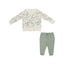 Angel Dear -Raglan Sweatshirt and Jogger Set-French Terry Artsy Dinos