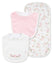 Little Me -Bib and Burp Cloth-Rose