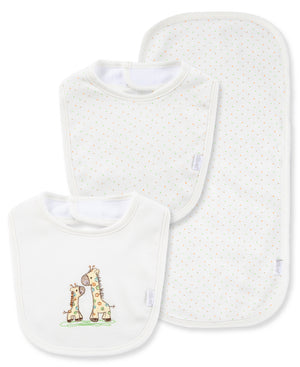 Little Me -Bib and Burp Cloth-Giraffe