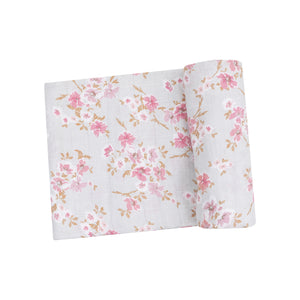 Angel Dear - Swaddle Blanket -Pink Phlox