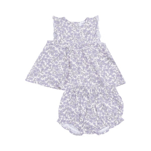 Angel Dear - Ruffle Top and Diaper Cover-Forget Me Not Floral