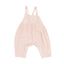 Angel Dear - Tie Back Floral Romper-Soild Muslin Rose Smoke