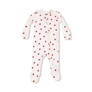 Angel Dear -2 Way Zipper Footie- Tiny Apples