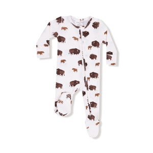 Angel Dear -2 Way Zipper Footie-Bison