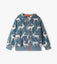 Hatley-Staggered Elks Fuzzy Fleece Zip-Up Hoodie