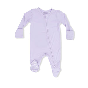 Angel Dear -2 Way Zipper Footie-Solid Orchid Petal