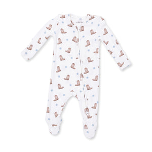 Angel Dear -2 Way Zipper Footie-Mini Cowboy Boots