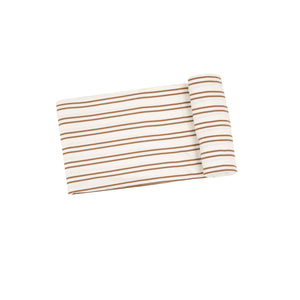Angel Dear - Swaddle Blanket-Rib Cashew and Sugar Swizzle