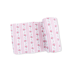 Angel Dear - Swaddle Blanket -Winding Roses Stripe