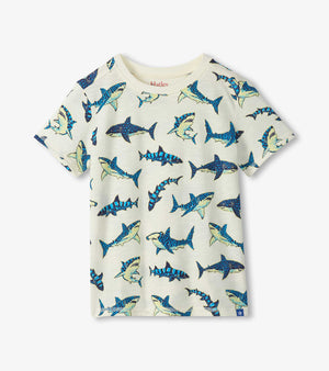 Hatley-Glow in the Dark Sharks Graphic Tee