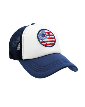 Feather 4 Arrow-Trucker Hat-Flag Smile
